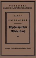 Psychologisches Worterbuch 3663152715 Book Cover