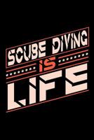 Scube Diving is Life: Graph Paper 5x5 Notebook for People who love their Sports and Hobbies 1073814734 Book Cover