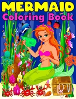 Mermaid Coloring Book For Kids: 51 Mermaid Colouring Sketches for Girls Toddlers Children of Ages 2-4 3-5 4-8 B08L3XCH7C Book Cover