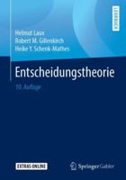 Entscheidungstheorie (Springer-lehrbuch) 3662578174 Book Cover