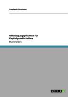 Offenlegungspflichten f�r Kapitalgesellschaften 3656169950 Book Cover