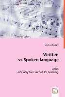 Written vs. Spoken Language 3836497794 Book Cover