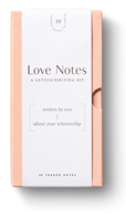 Love Notes: A Letter-Writing Kit: Written by You about Your Relationship 1966077637 Book Cover