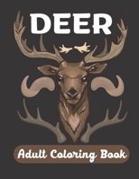 Deer Adult Coloring Book: Amazing Henna Deer coloring page for adult Stress relief B08NDR16RH Book Cover