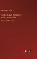 Handwörterbuch der Gesamten Militärwissenschaften: Erster Band: Aa bis Berg 336845059X Book Cover