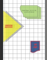 Graph Paper Notebook 8.5 x 11 IN, 21.59 x 27.94 cm: 3/4 inch thin = 0.75" squares perfect binding, non-perforated, Double-sided Composition Graph ... Paper, Grid Paper, or Squared Paper Notebook 1675606935 Book Cover