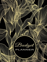 Budget Planner: Expense Tracker – Monthly, Weekly & Daily Bill Payment Sheets |  Undated for Flexible Use - Abstract Floral Gold 1674973446 Book Cover