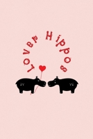 Lover Hippos: Valentine's Day Gift - ToDo Notebook in a cute Design - 6" x 9" (15.24 x 22.86 cm) 1654950882 Book Cover