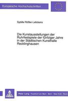 Die Kunstausstellungen Der Ruhrfestspiele Der Fuenfziger Jahre in Der Staedtischen Kunsthalle Recklinghausen 363143541X Book Cover