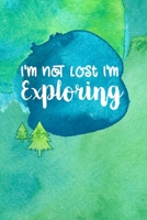 I'm Not Lost I'm Exploring: Hiking Adventure Journal & Trail Experience Rater - Note Weather, Distance, Difficulty & Time Hiker's & Walkers Observations Logbook 165750140X Book Cover