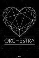 Orchestra Planner: Orchestra Geometric Heart Music Calendar 2020 - 6 x 9 inch 120 pages gift 1659000041 Book Cover