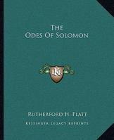 Odes of Solomon: The Syriac Texts (Texts and Translations, No. 13.) 1425316042 Book Cover