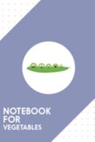 Notebook for Vegetables: Dotted Journal with Peas in a pod Design - Cool Gift for a friend or family who loves peasecod presents! | 6x9" | 180 White ... Brainstorming, Journaling or as a Diary 1691673560 Book Cover