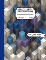 Graph paper composition notebook: Grid Paper Composition Notebook with beautiful colored cover pages-(KIDS, GIRLS, BOYS, STUDENT)- Quad Ruled(4x4) 110 Sheets (Large, 8.5 x 11) 1706110960 Book Cover
