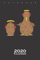 Kiwivogel und Kiwifrucht h�ren zusammen Musik Kalender 2020: Jahreskalender f�r Tierfreunde des flugunf�higen Laufvogels aus Neuseeland 1671531760 Book Cover
