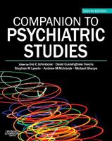 Companion to Psychiatric Studies 0702031372 Book Cover