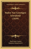 Stalen Van Geestigen Schrijfstijl (1839) 1167530438 Book Cover