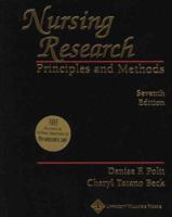 Nursing Research: Principles and Methods (Nursing Research: Principles & Practice)