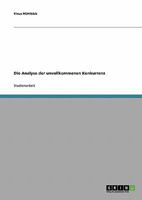 Die Analyse der unvollkommenen Konkurrenz 3638665313 Book Cover