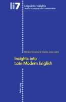 Insights into Late Modern English: Second Printing 3039112570 Book Cover