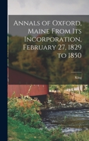 Annals of Oxford, Maine 1017923558 Book Cover