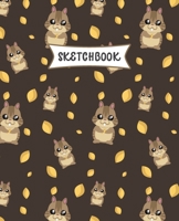 Sketchbook: Cute Kawaii Chipmunk Sketch Book for Kids | Practice Drawing and Doodling | Sketching Book for Toddlers & Tweens 1674367023 Book Cover