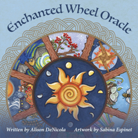 Enchanted Wheel Oracle: 45 Round Cards with Hand-Painted Art? Explore Spiritual Pathways, Portals, and Elemental Energy with the Celtic Wheel of the ... Illustrated Guidebook for Oracular Readings 1646712722 Book Cover