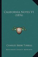 California Notes V1 1166597369 Book Cover