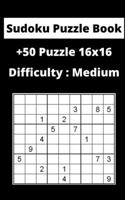 Sudoku Puzzle Book sudoku: Difficulty : Medium sudoku / puzzles16x16 game, 100 Pages, 5x8, Soft Cover, Matte Finish 1657247910 Book Cover