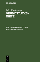 Mieterschutz Und Wohnungsmangel 3112370430 Book Cover