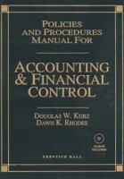 Policies and Procedures Manual for Accounting and Financial Control 0130208795 Book Cover