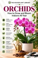 Orchids: How to Grow and Bloom Indoors All Year: The Complete Orchid Care Guide for Healthy Roots, Beautiful Flowers, and Easy Maintenance (The Houseplant Library) B0HHXYK5ZC Book Cover