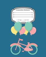 Yes, I Love My Bicycle: Cute Composition Notebook Wide Ruled 1075009758 Book Cover