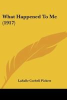 What Happened To Me 1023177994 Book Cover