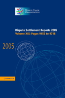 Dispute Settlement Reports 2005 0521885515 Book Cover