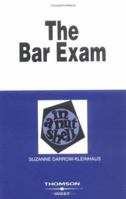 The Bar Exam in a Nutshell (Nutshell Series) 0314146415 Book Cover