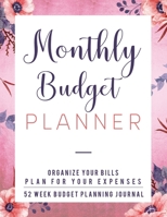 Monthly Budget Planner: Finance Monthly & Weekly Budget Planner Undated Workbook Expense Tracker Bill Organizer Journal Notebook 1710590440 Book Cover