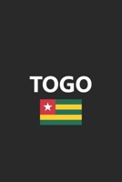 Togo: Flag Country Africa African Stylish Sketchbook Journal for Drawing, Sketching, Doodling, & Painting Art Book 6x9 Inches 120 Pages Gift 1660827809 Book Cover