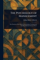 The Psychology of Management 1023093383 Book Cover