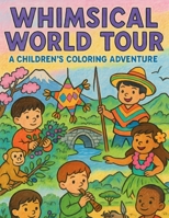 Whimsical World Tour: A Children's Coloring Adventure! B0H9WM1KBG Book Cover