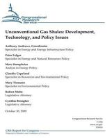 Unconventional Gas Shales: Development, Technology, and Policy Issues 1475278810 Book Cover