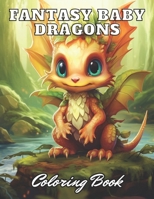 Fantasy Baby Dragons Coloring Book: Stress Relief And Relaxation Coloring Pages B0CNZ26NKP Book Cover