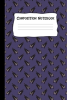 Composition Notebook: Black Cats Pattern Cute Halloween Journal 6x9 Wide Ruled 1702161366 Book Cover