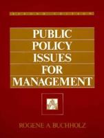 Public Policy Issues for Management 0136780873 Book Cover