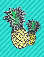 Guitar Tabs Paper Notebook: Pineapples 1719053383 Book Cover