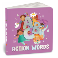 ABC Action Words: An Engaging Illustrated Board Book A to Z Action Words and Sentences for Kids, Toddlers Book for 3+ [Penguin Early Lea 9815233440 Book Cover