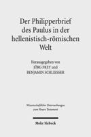 Der Philipperbrief Des Paulus in Der Hellenistisch-Romischen Welt 3161534115 Book Cover