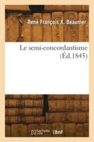 Le semi-concordantisme 2418278255 Book Cover