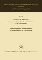 Vermogensbestand Und Kapitalbedarf in Einigen Zweigen Der Textilindustrie 366303965X Book Cover