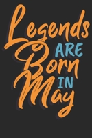 Legends are born in May: Wochenplaner Januar bis Dezember 2020 - 1 Woche auf einen Blick - DIN A5 Monatsplaner Jahresplaner Jahr Terminplaner Checklisten & Notizen Legenden sind im Mai geboren Geburts 1678464406 Book Cover
